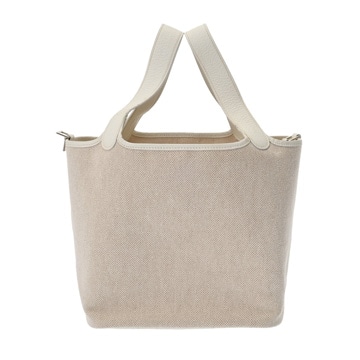 エルメス ピコタン MM ブロン トワルアッシュ レディース バッグ 【中古】【bag】