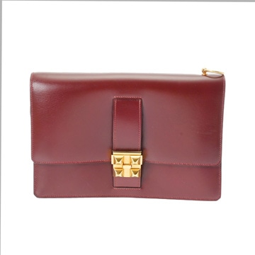 エルメス メドール ルージュアッシュ ボックスカーフ ユニセックス バッグ 【中古】【bag】