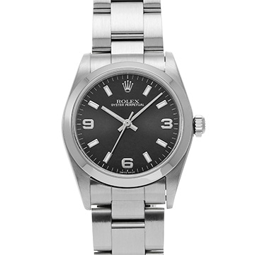 ロレックス オイスターパーペチュアル 77080 ブラック ユニセックス 時計 【中古】【wristwatch】