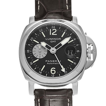パネライ ルミノール GMT PAM00088 ブラック/シルバー メンズ 時計 【中古】【wristwatch】