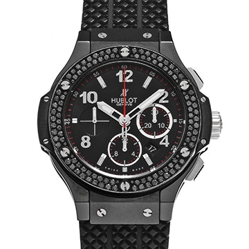 ウブロ ビッグバン ブラックマジック ブラックダイヤモンド 301.CV.130.RX.110 ブラック メンズ 時計 【中古】【wristwatch】
