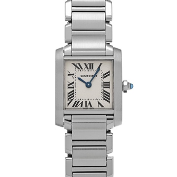 カルティエ タンクフランセーズ SM　 W51008Q3 シルバー レディース 時計 【中古】【wristwatch】