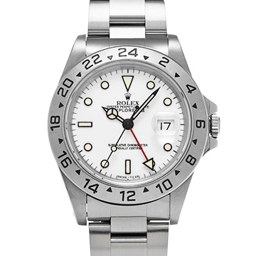 ロレックス エクスプローラーII 16570 ホワイト メンズ 時計 【中古】【wristwatch】