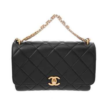 シャネル マトラッセ スモールフラップバッグ ブラック AS3241 カーフスキン レディース バッグ 【中古】【bag】