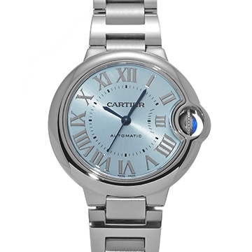 カルティエ バロンブルー ドゥ カルティエ 33mm WSBB0062 ブルー レディース 時計 【中古】【wristwatch】