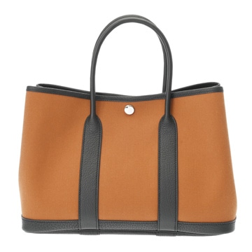 エルメス ガーデンパーティ TPM フォーブ/ブラック トワルミリタリー/ネゴンダ レディース バッグ 【未使用】【bag】