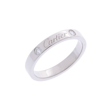 カルティエ Cドゥカルティエリング #50 2PD シルバー CRB4077850 Pt950プラチナ レディース ジュエリー 【中古】【jewelry】
