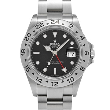 ロレックス エクスプローラーII 16570 ブラック メンズ 時計 【中古】【wristwatch】