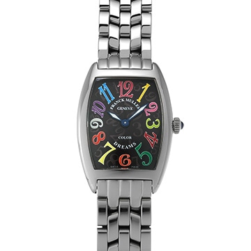 フランクミュラー トノウカーベックス カラードリーム 1752QZ COL DRM ブラック レディース 時計 【中古】【wristwatch】