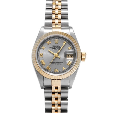 ロレックス デイトジャスト 79173 グレー レディース 時計 【中古】【wristwatch】