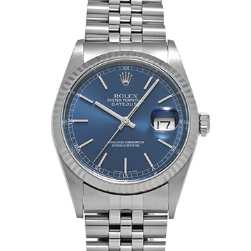 ロレックス デイトジャスト 16234 ブルー メンズ 時計 【中古】【wristwatch】
