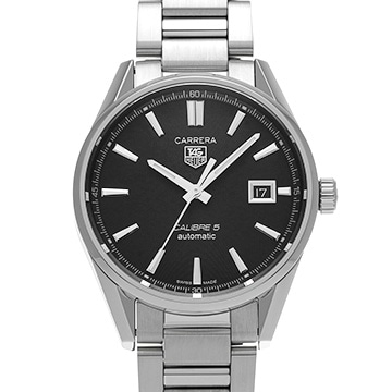 タグ ホイヤー カレラ キャリバー5 WAR211A.BA0782 ブラック メンズ 時計 【中古】【wristwatch】