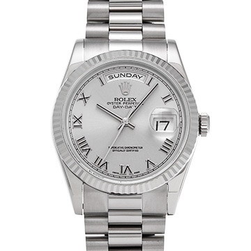 ロレックス デイデイト 118239 シルバー メンズ 時計 【中古】【wristwatch】