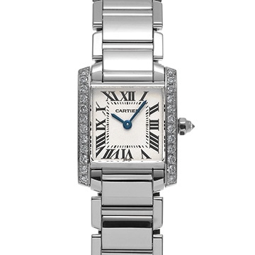 カルティエ タンク フランセーズ SM WE1002S3 シルバー レディース 時計 【中古】【wristwatch】