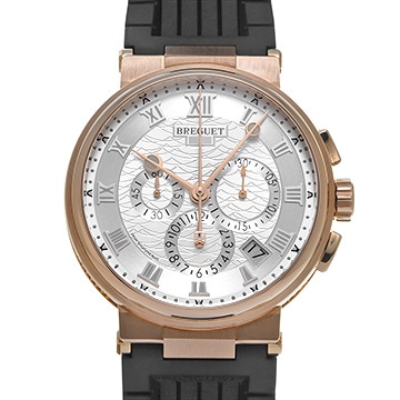 ブレゲ マリーン クロノグラフ 5527BR/12/9WV シルバー メンズ 時計 【中古】【wristwatch】