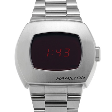 ハミルトン アメリカンクラシック PSR デジタルクォーツ H52414130 ブラック メンズ 時計 【中古】【wristwatch】
