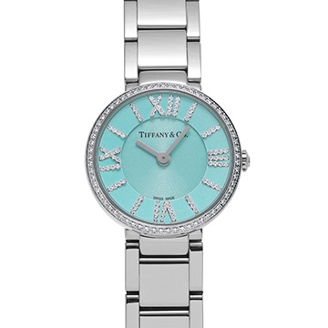 ティファニー アトラス 2ハンド 63320811 ティファニーブルー/ダイヤモンド レディース 時計 【中古】【wristwatch】
