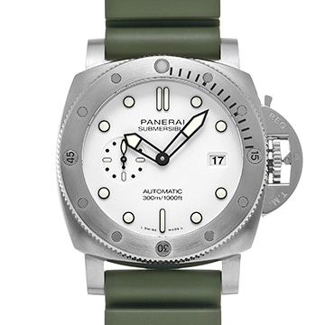 パネライ サブマーシブル クアランタクアトロ ビアンコ PAM01226 ホワイト メンズ 時計 【中古】【wristwatch】