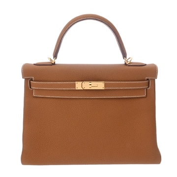 エルメス ケリー 32 内縫い 2WAY ゴールド トゴ レディース バッグ 【中古】【bag】