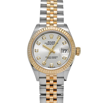ロレックス レディ デイトジャスト 28 279173G シルバー/ダイヤモンド レディース 時計 【中古】【wristwatch】