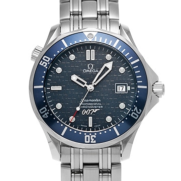 オメガ シーマスター プロフェッショナル 300 ジェームズ・ボンド 007 40th 2537.80 ブルー メンズ 時計 【中古】【wristwatch】