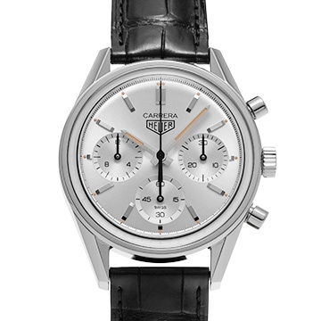 タグ ホイヤー カレラ キャリバーホイヤー02 クロノグラフ 160th CBK221B.FC6479 シルバー メンズ 時計 【中古】【wristwatch】