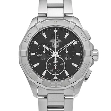 タグ ホイヤー アクアレーサー クォーツ クロノグラフ CAY1110.BA0927 ブラック メンズ 時計 【中古】【wristwatch】