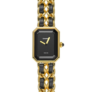 シャネル プルミエール S H0001 ブラック レディース 時計 【中古】【wristwatch】