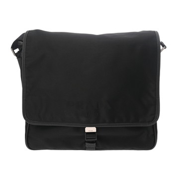 プラダ ショルダーバッグ ブラック ナイロン メンズ バッグ 【中古】【bag】