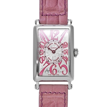 フランクミュラー ロングアイランド 902QZREL シルバー/ピンク レディース 時計 【中古】【wristwatch】