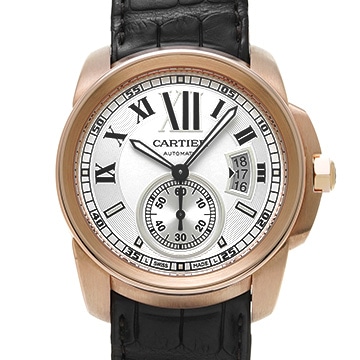 カルティエ カリブル ドゥ カルティエ W7100009 シルバー メンズ 時計 【中古】【wristwatch】