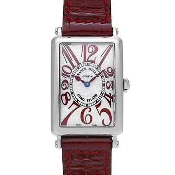 フランクミュラー ロングアイランド 952QZ JA ホワイト/レッド レディース 時計 【中古】【wristwatch】