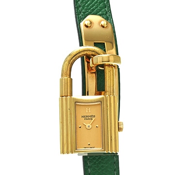 エルメス ケリーウォッチ KE1.210 シャンパン レディース 時計 【中古】【wristwatch】