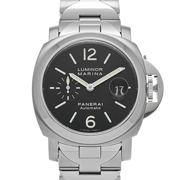 パネライ ルミノールマリーナ オートマティック PAM00220 ブラック メンズ 時計 【中古】【wristwatch】