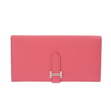 エルメス ベアン スフレ ローズアザレ シェーブル レディース 財布 【中古】【purse】