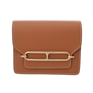 エルメス ルリ スリムウォレット ゴールド/ライム エバーカラー ユニセックス 財布 【中古】【purse】