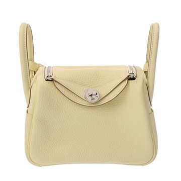 エルメス リンディ ミニ 2 ヴェルソ ジョーヌミルトン/べトン トリヨンクレマンス レディース バッグ 【未使用】【bag】