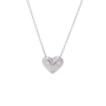 ティファニー ドッツハートネックレス シルバー Pt950プラチナ レディース ジュエリー 【中古】【jewelry】