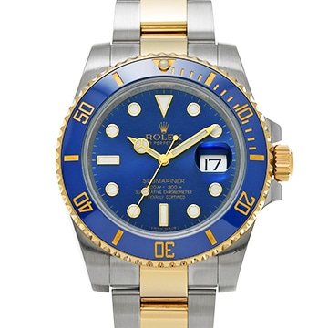 ロレックス サブマリーナ デイト 116613LB ブルー メンズ 時計 【中古】【wristwatch】