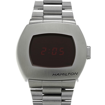 ハミルトン アメリカンクラシック PSR デジタルクォーツ H52414130 ブラック メンズ 時計 【中古】【wristwatch】