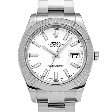ロレックス デイトジャスト II 116334 ホワイト メンズ 時計 【中古】【wristwatch】