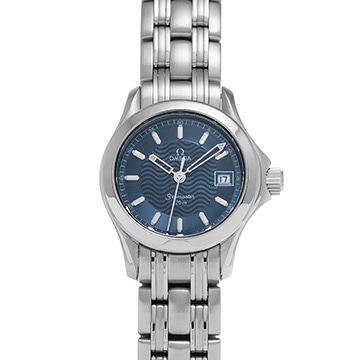 オメガ シーマスター 120 クォーツ 2581.81 ブルー レディース 時計 【中古】【wristwatch】