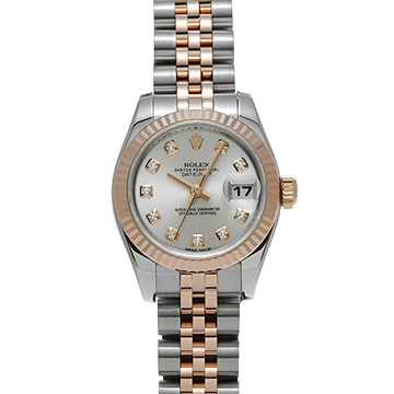 ロレックス レディ デイトジャスト 26 179171G シルバー/ダイヤモンド レディース 時計 【中古】【wristwatch】