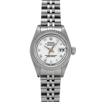ロレックス デイトジャスト 69174 ホワイト レディース 時計 【中古】【wristwatch】