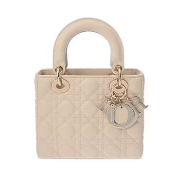 ディオール カナージュ LADY DIOR バッグ スモール アイボリー M05310NJC_M88E ラムスキン レディース バッグ 【中古】【bag】