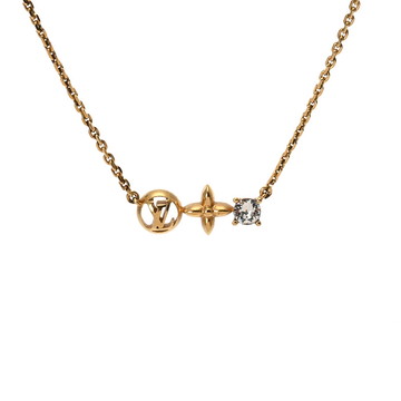 ルイ ヴィトン ネックレス プティ ルイ ゴールド M00368 メタル/ストラス レディース ジュエリー 【中古】【jewelry】