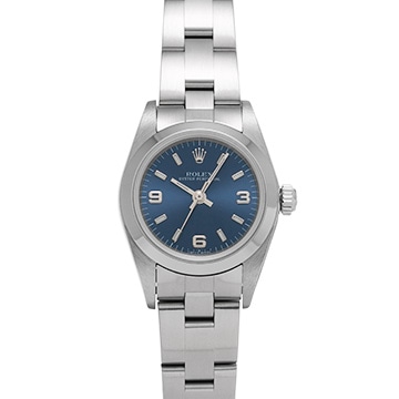 ロレックス オイスターパーペチュアル レディ 76080 ブルー レディース 時計 【中古】【wristwatch】