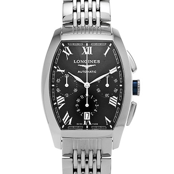 ロンジン エビデンツァ L2.643.4.51.4 ブラック メンズ 時計 【中古】【wristwatch】