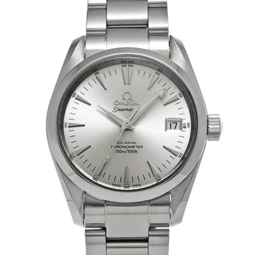 オメガ シーマスター アクアテラ コーアクシャル ミッドサイズ 2504.30 シルバー メンズ 時計 【中古】【wristwatch】