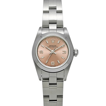 ロレックス オイスターパーペチュアル 76080 ピンク レディース 時計 【中古】【wristwatch】